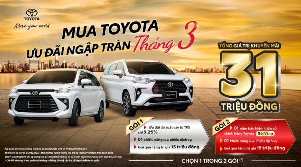 Bảng Giá Xe Toyota 2023 : Ưu Đãi Tháng 3/2023 tại Vinh Nghệ An