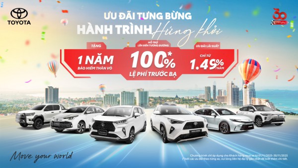 Bảng giá xe Toyota Sông Lam kèm ưu đãi mới nhất tháng 12/2025